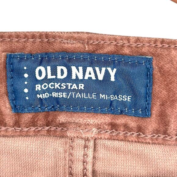 Old Navy Sateen Pink Rockstar 5 Pocket Belt Loops Stretch Jeans Pants Size 16 - Picture 3 of 7